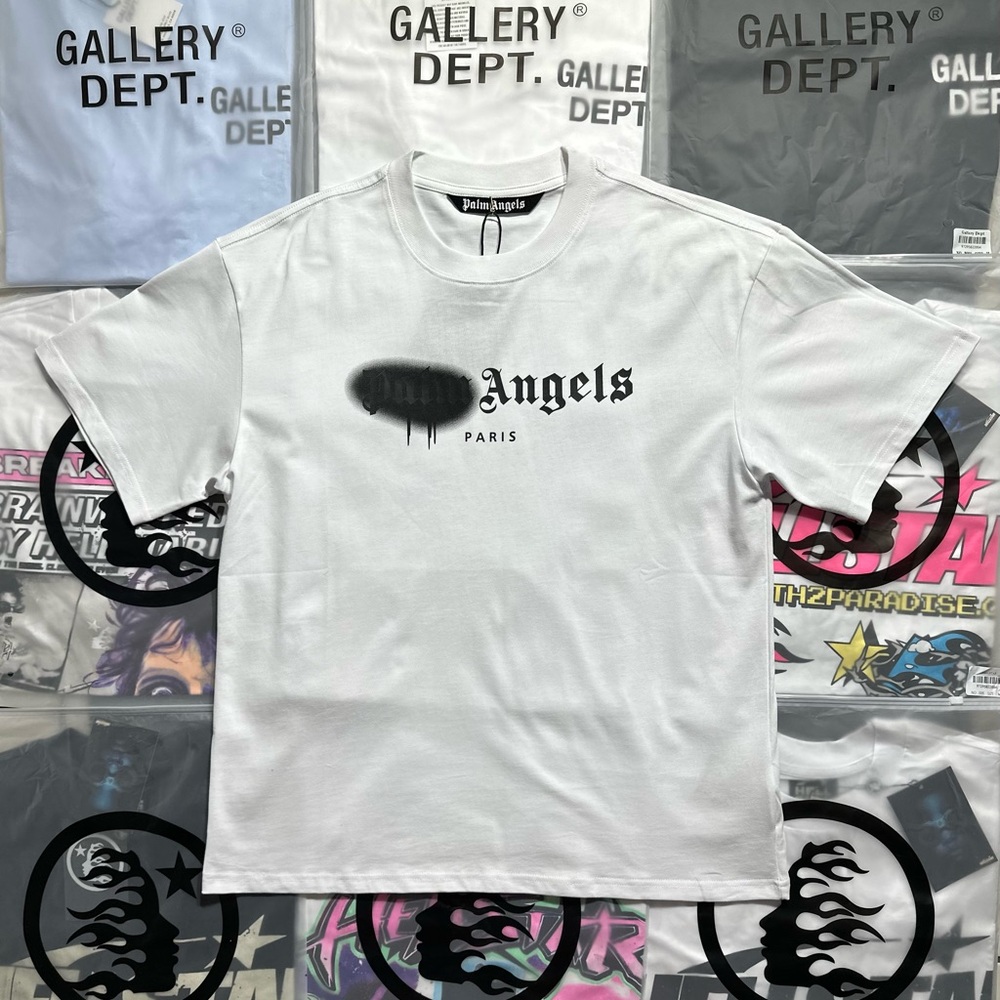 Palm Angels Paris Sprayed Logo T-shirt ‘White’